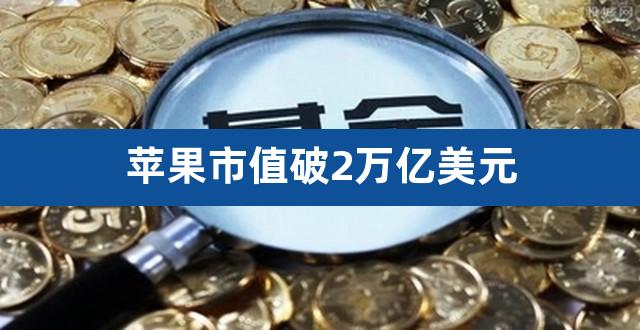 苹果市值破2万亿美元（苹果2008年市值） 