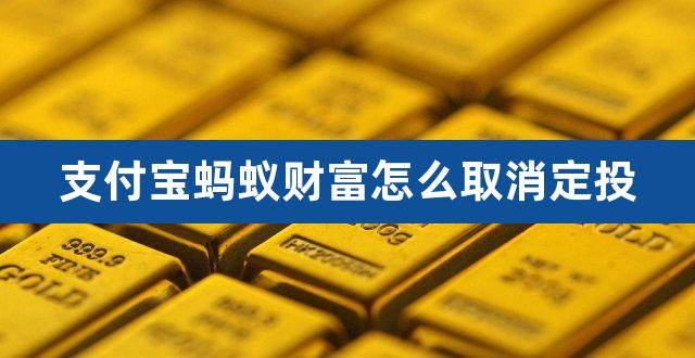 支付宝蚂蚁财富怎么取消定投（支付宝定投靠谱吗） 
