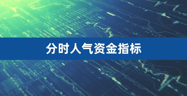 分时人气资金指标（资金监测指标） 