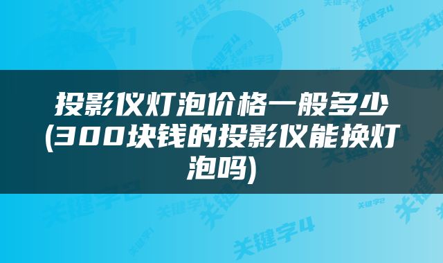 投影仪灯泡价格一般多少(300块钱的投影仪能换灯泡吗)