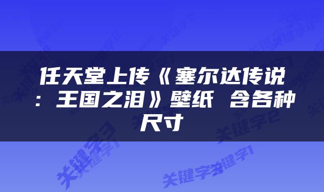 任天堂上传《塞尔达传说：王国之泪》壁纸 含各种尺寸