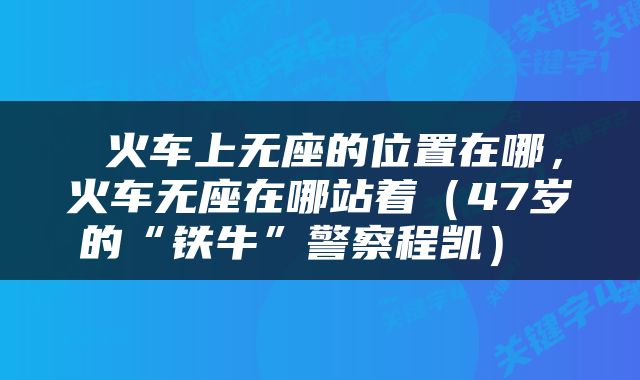  火车上无座的位置在哪，火车无座在哪站着（47岁的“铁牛”警察程凯） 