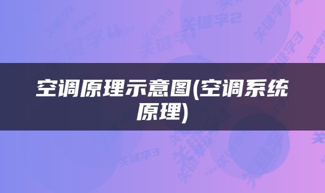 空调原理示意图(空调系统原理)