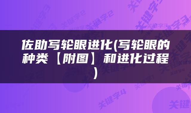 佐助写轮眼进化(写轮眼的种类【附图】和进化过程)