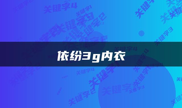 依纷3g内衣