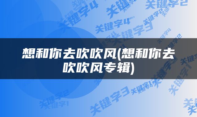想和你去吹吹风(想和你去吹吹风专辑)