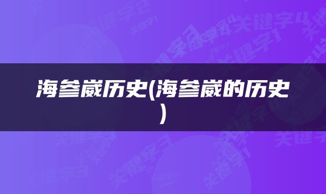 海参崴历史(海参崴的历史)