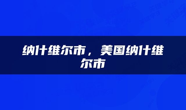 纳什维尔市，美国纳什维尔市