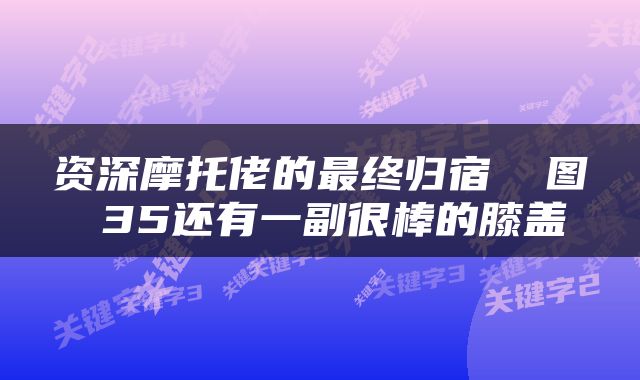 资深摩托佬的最终归宿 囧图 35还有一副很棒的膝盖
