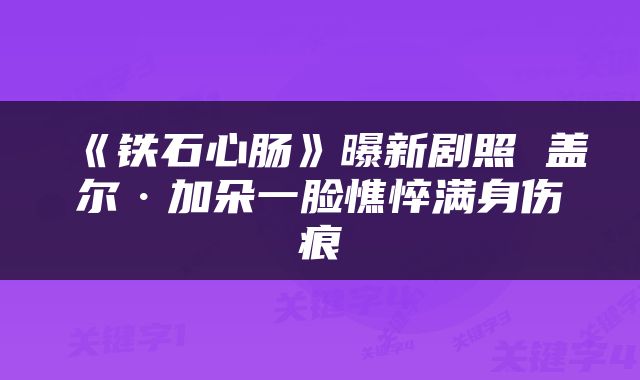 《铁石心肠》曝新剧照 盖尔·加朵一脸憔悴满身伤痕