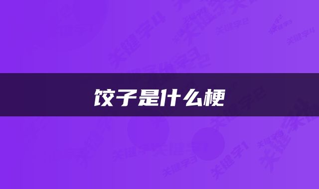 饺子是什么梗