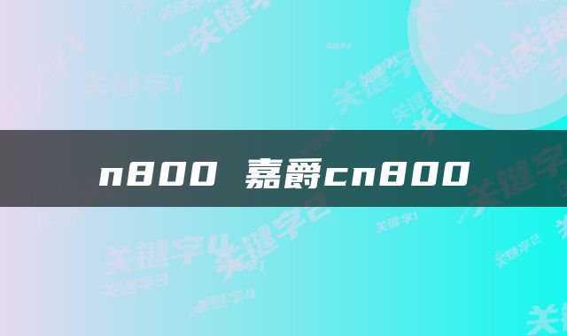 n800 嘉爵cn800