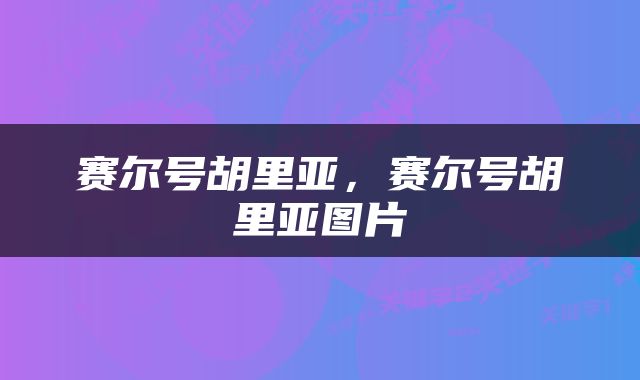 赛尔号胡里亚，赛尔号胡里亚图片