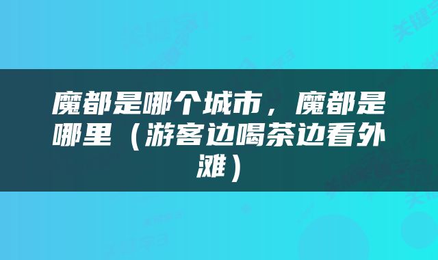 魔都是哪个城市，魔都是哪里（游客边喝茶边看外滩）
