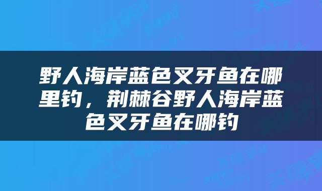 野人海岸蓝色叉牙鱼在哪里钓，荆棘谷野人海岸蓝色叉牙鱼在哪钓