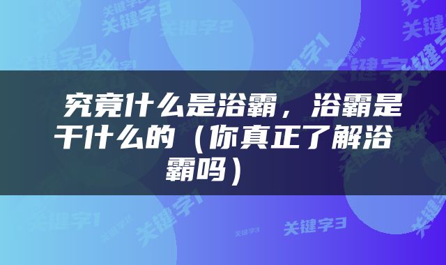  究竟什么是浴霸，浴霸是干什么的（你真正了解浴霸吗） 