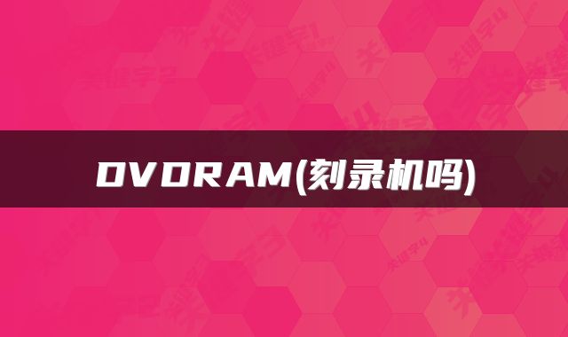 DVDRAM(刻录机吗)