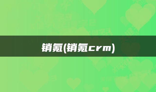 销氪(销氪crm)