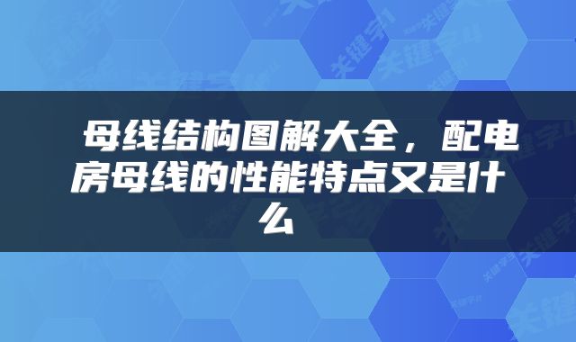  母线结构图解大全，配电房母线的性能特点又是什么 
