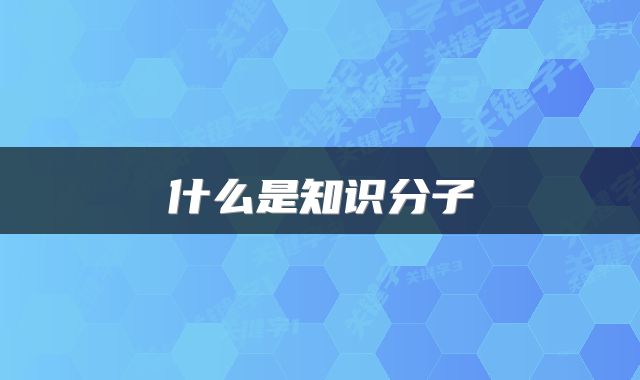 什么是知识分子