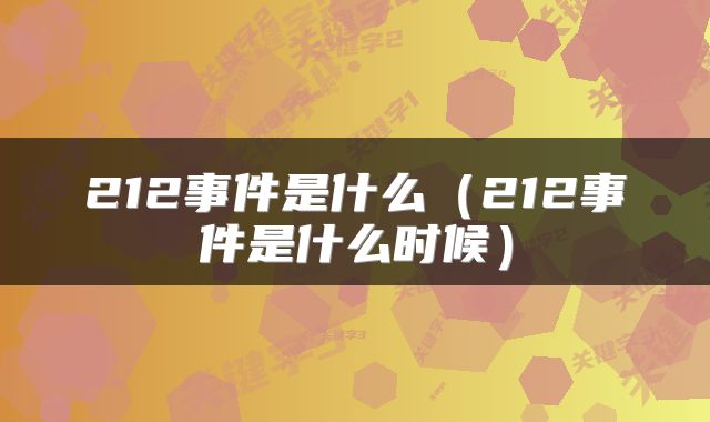 212事件是什么（212事件是什么时候）