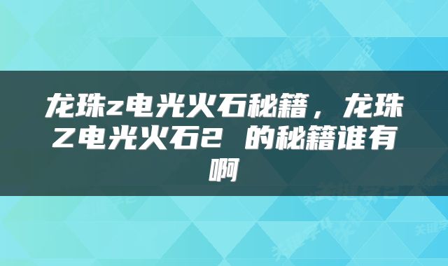 龙珠z电光火石秘籍，龙珠Z电光火石2 的秘籍谁有啊