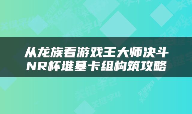 从龙族看游戏王大师决斗NR杯堆墓卡组构筑攻略