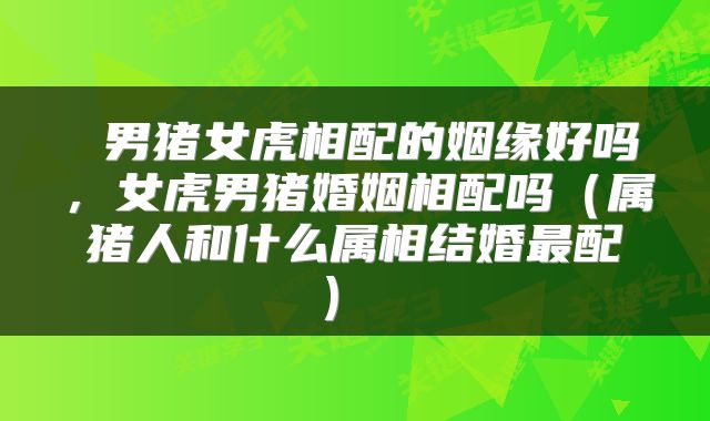  男猪女虎相配的姻缘好吗，女虎男猪婚姻相配吗（属猪人和什么属相结婚最配） 