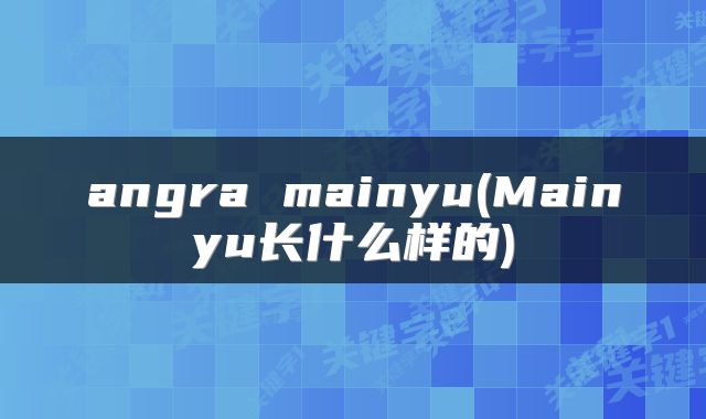 angra mainyu(Mainyu长什么样的)